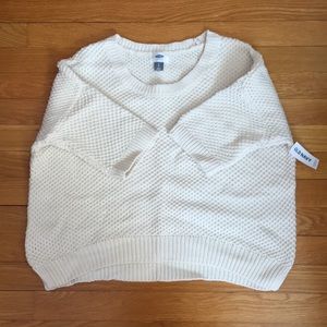 Short sleeve knit sweater